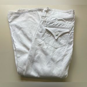 Hudson White Bootcut Jeans